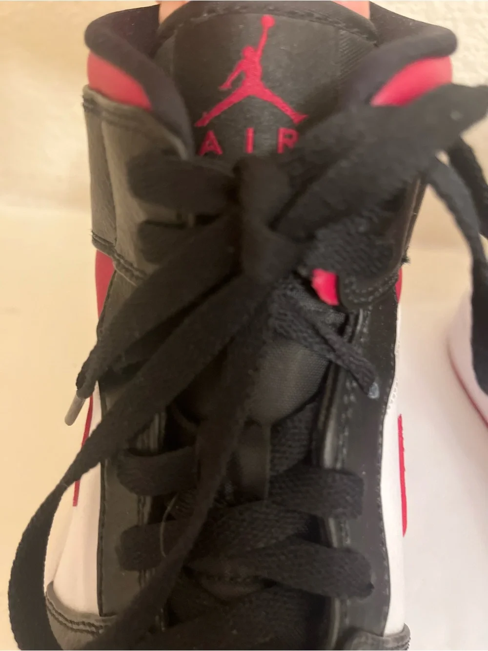 Air Jordan 1 Mid “Bred Toe” - Black/Noble Red/White - Size 11.5 - Worn Once